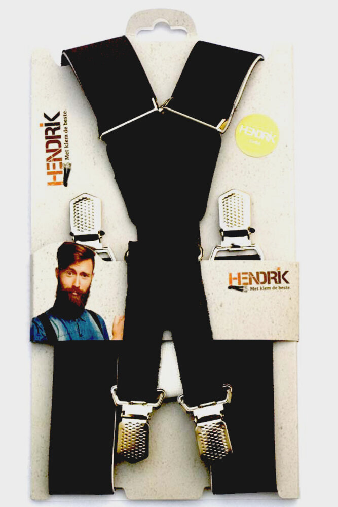 Hendrik Gold HENDRIK - GOLD Bretels zwart glans Hendrik Gold HENDRIK - GOLD Bretels zwart glans