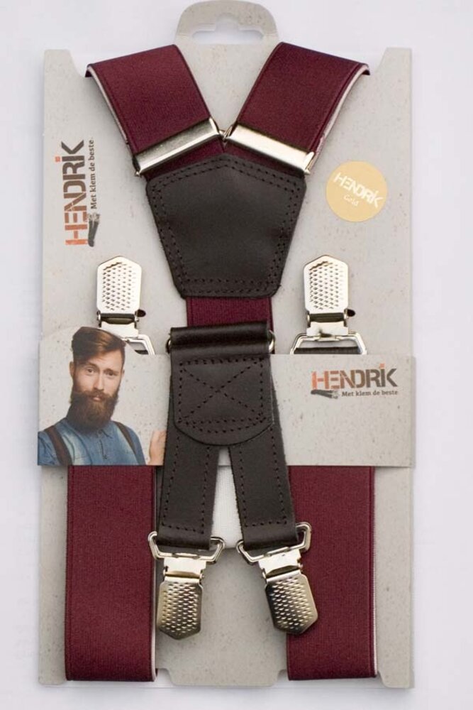 Hendrik Gold HENDRIK - GOLD Bretels Bordeaux Hendrik Gold HENDRIK - GOLD Bretels Bordeaux