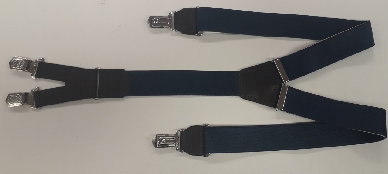 HENDRIK Bretels blauw glans