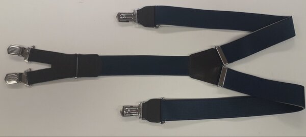 HENDRIK Bretels blauw glans