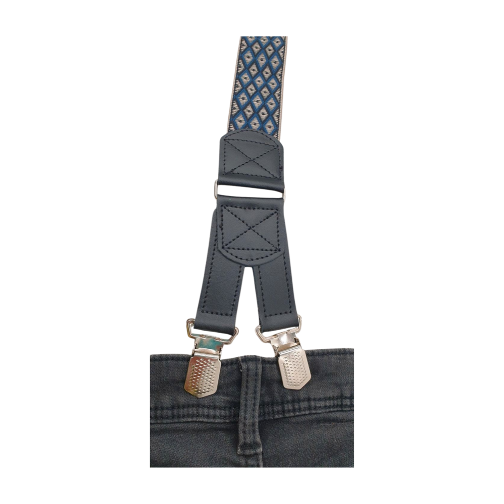 Hendrik bretels Hendrik bretels Gold Wieber blauw