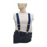 Hendrik bretels Blauw met een wit spikkeltje