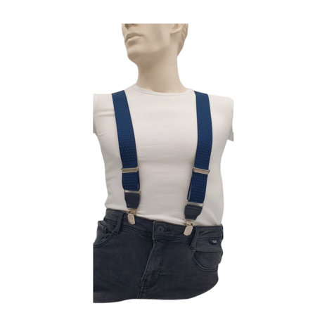 Hendrik bretels Hendrik bretels Gold Blauw met een wit spikkeltje