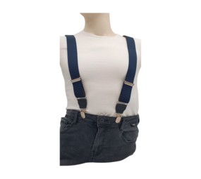 Hendrik bretels Blauw met een wit spikkeltje Hendrik bretels Blauw met een wit spikkeltje