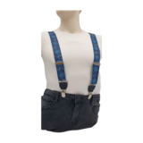 Hendrik bretels Paisley blauw