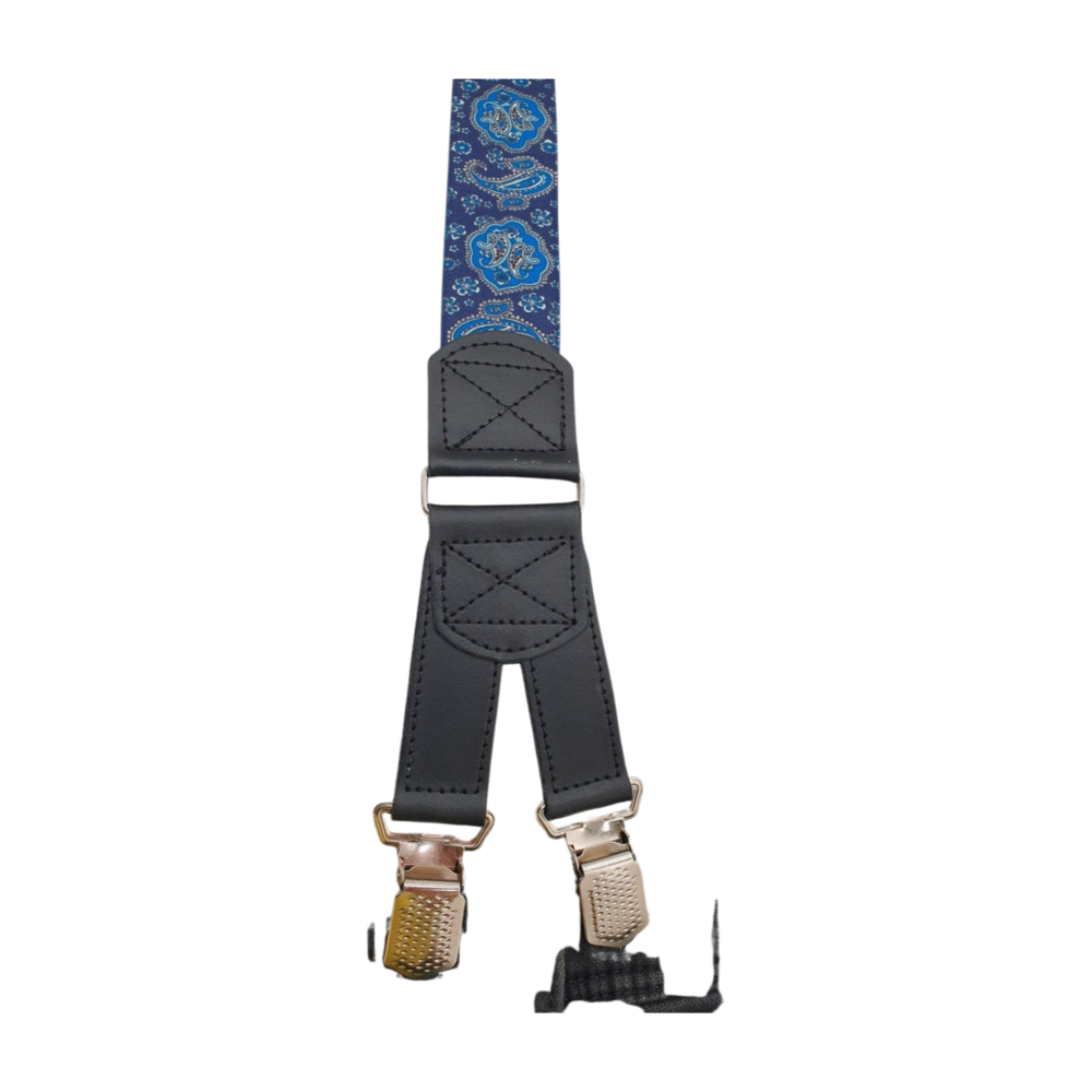 Hendrik bretels Hendrik bretels Gold Paisley blauw