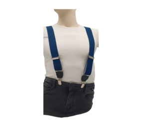 Hendrik bretels Effen blauw