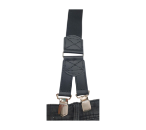 Hendrik bretels Effen zwart