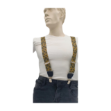 Hendrik bretels Blokje Zwart/Geel