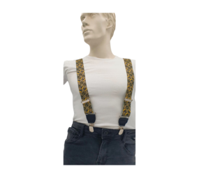 Hendrik bretels Blokje Zwart/Geel