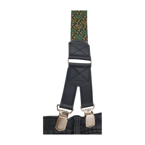 Hendrik bretels Hendrik bretels Gold Blokje Zwart/Groen