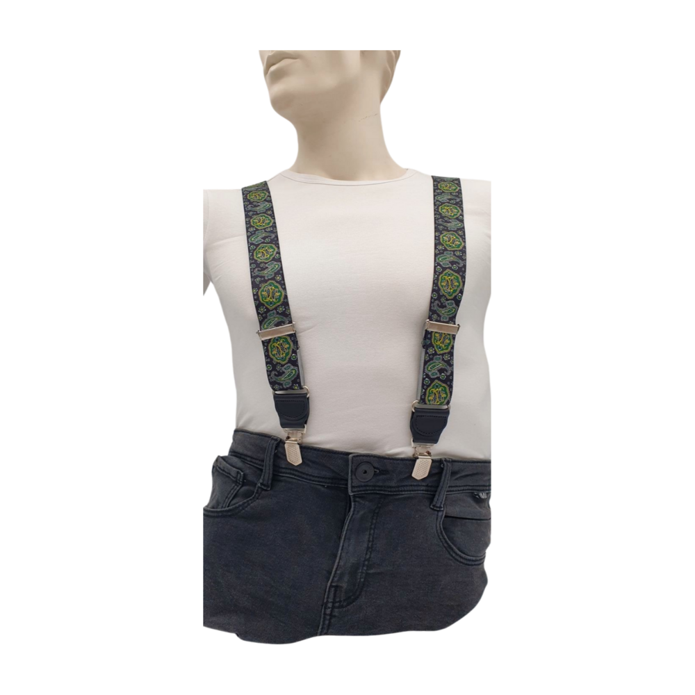 Hendrik bretels Hendrik bretels Gold Paisley zwart