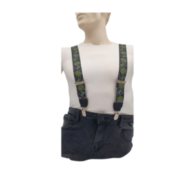 Hendrik bretels Paisley zwart