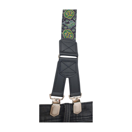 Hendrik bretels Hendrik bretels Gold Paisley zwart