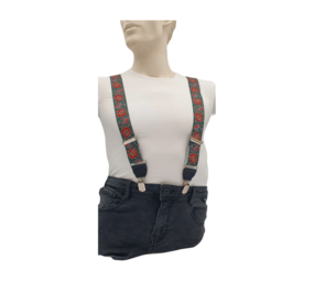 Hendrik bretels Paisley groen