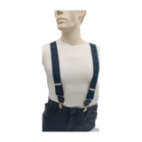 Hendrik bretels Schotse ruit blauw met een rood streepje