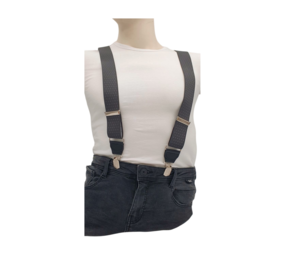 Hendrik bretels Jeans grijs