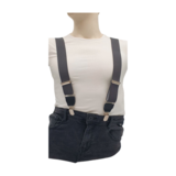 Hendrik bretels Effen donkergrijs