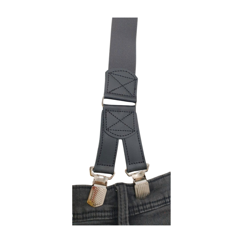 Hendrik bretels Hendrik bretels Gold Effen donkergrijs