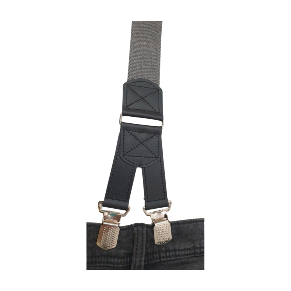 Hendrik bretels Hendrik bretels Gold Effen lichtgrijs