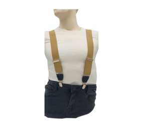 Hendrik bretels Effen beige