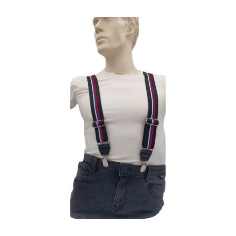 Hendrik bretels Hendrik bretels Silver Zwart/rwb