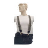 Hendrik bretels Grijs/Zwart