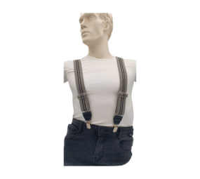 Hendrik bretels Grijs/Zwart