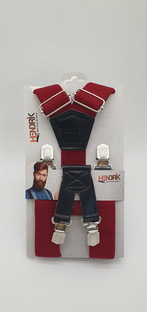Hendrik bretels Hendrik bretels Silver Rood