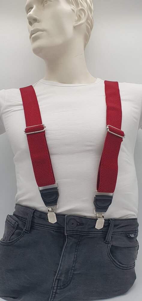 Hendrik bretels Hendrik bretels Silver Rood