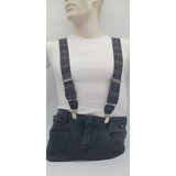 Hendrik bretels Schotse ruit grijs