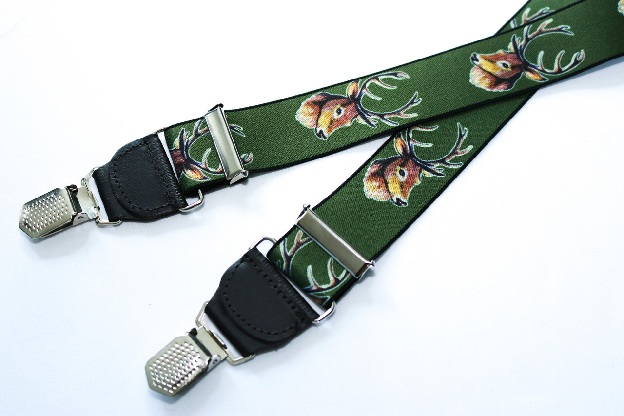 Hendrik bretels Hendrik bretels Gold Groen/hert