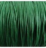 Baumwollband - 1 mm gewachst grün