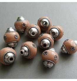 Kashmiri Perle 18 mm - lachs