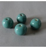 Kazuri Keramik Perlen - türkis - 1 VE