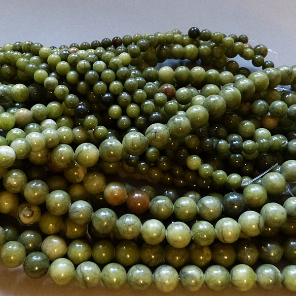 Jade Perle 6,5 mm - chinesische Jade