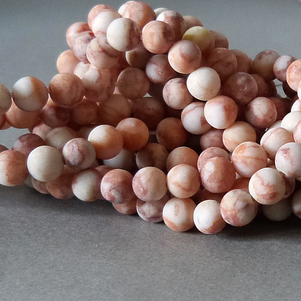 Jaspis Perle 6,1 mm - matt - Netzstein