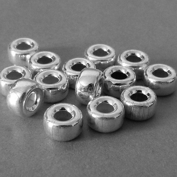 Sterling Silber Rolle - 7 mm
