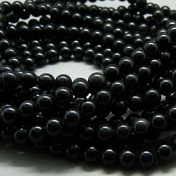 Obsidian Perle 8,5 mm