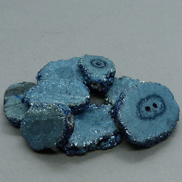 Quarz Perle - blau - ca. 20 mm