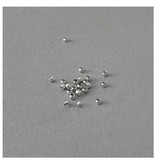 Crimp Perlen versilbert - 2 mm