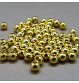 Sterling Silber Perle - 4 mm  - vergoldet
