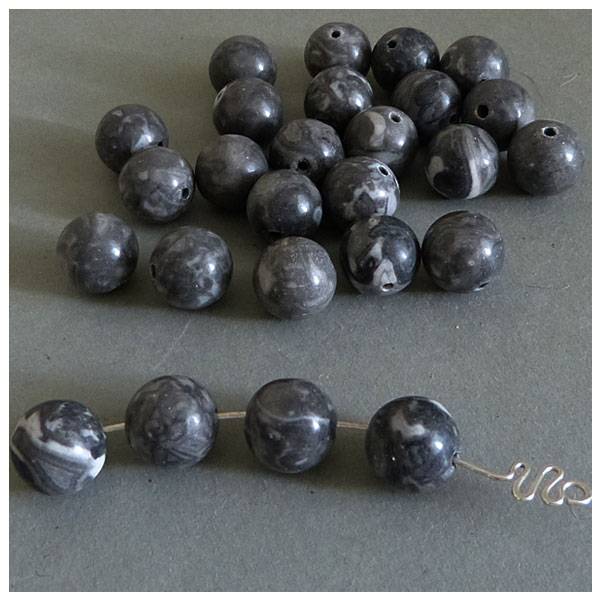 Jaspis Perlen 12 mm - 1 VE