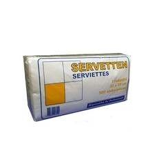 Tork Servet wit 1lg 25x25cm pak à 500 stuks