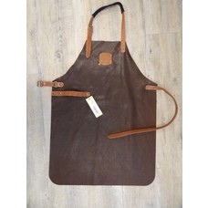 Xapron schort leer middel bruin 82cm aktie prijs