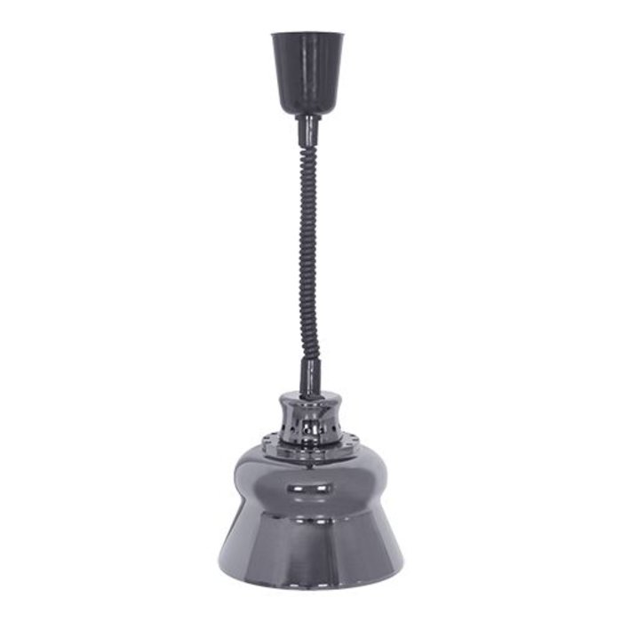 Warmhoudkap geborsteld aluminium excl. lamp