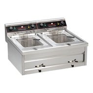 Friteuse 2x12ltr incl. aftapkranen