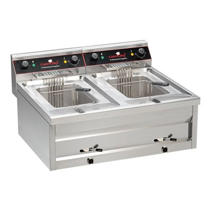 Friteuse 2x12ltr incl. aftapkranen
