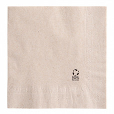 Servet 33x33cm Feel Green brown tissue pak à 100
