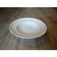 Ampio diep bord 29cm brede rand doos à 6 wit hard hotelporselein